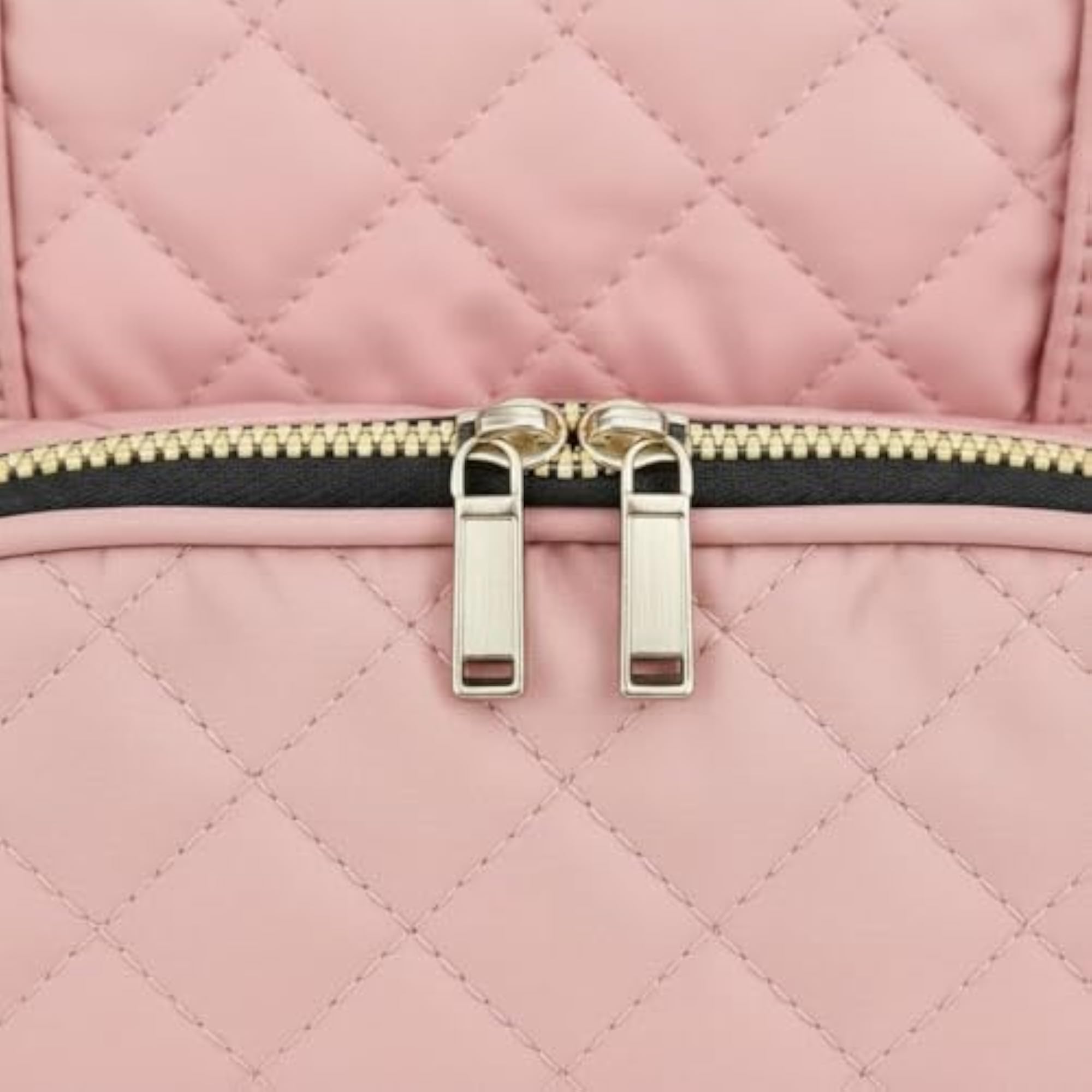 Double Layer Nail Bag, Large Capacity Quilted Cosmetic Case